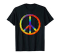 Tie Dye Peace Sign Peace Love Happiness T-Shirt - Trendy Graphic Unisex - T-Shirt, Sweatshirt, Hoodie