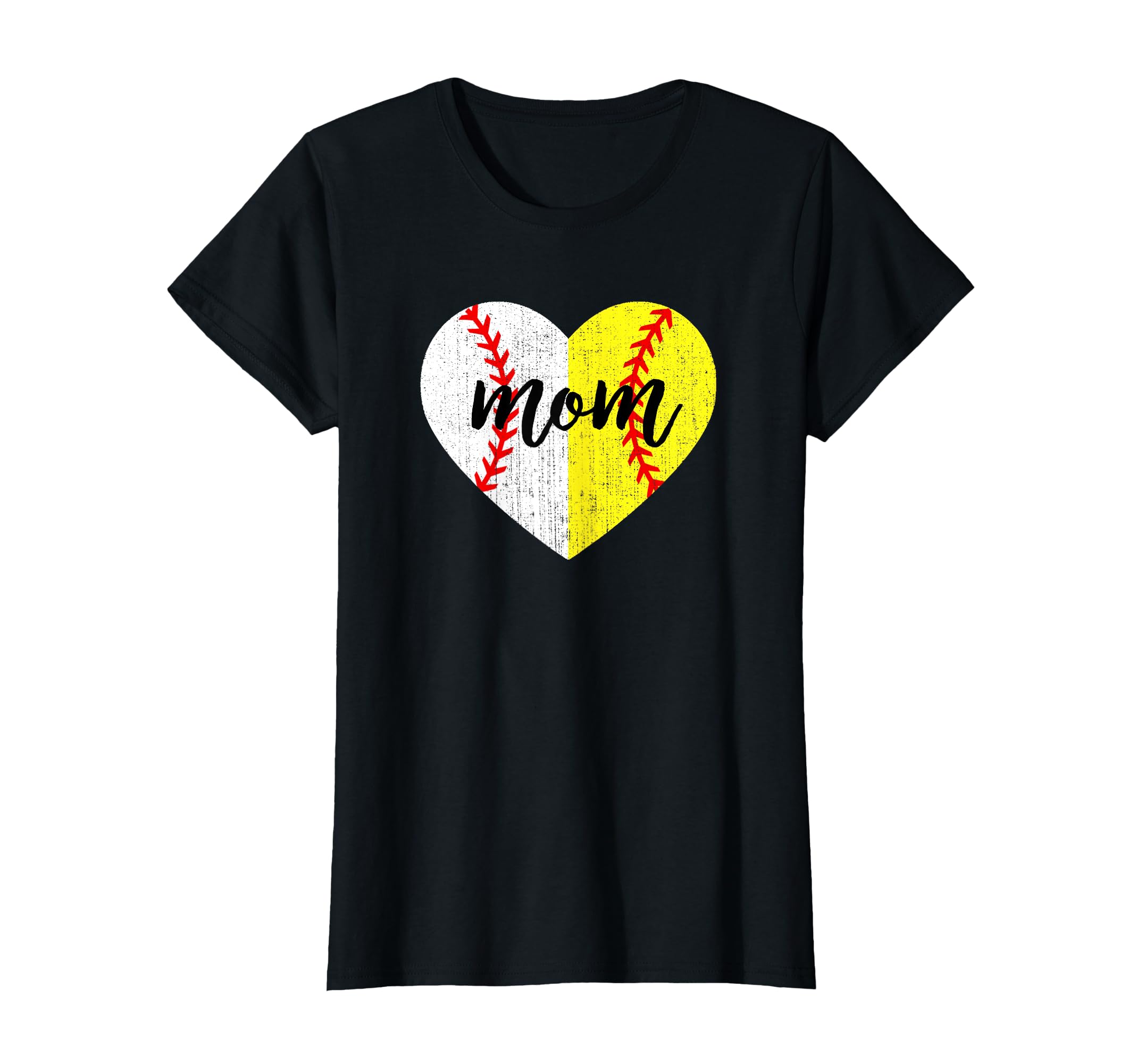 Mom Both Baseball And Softball T-Shirt - Casual Everyday Wear for Adults - T-Shirt, Sweatshirt, Hoodie