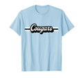 Cougars Mascot School Spirit Cougar T-Shirt - Custom Art Print Unisex - T-Shirt, Sweatshirt, Hoodie