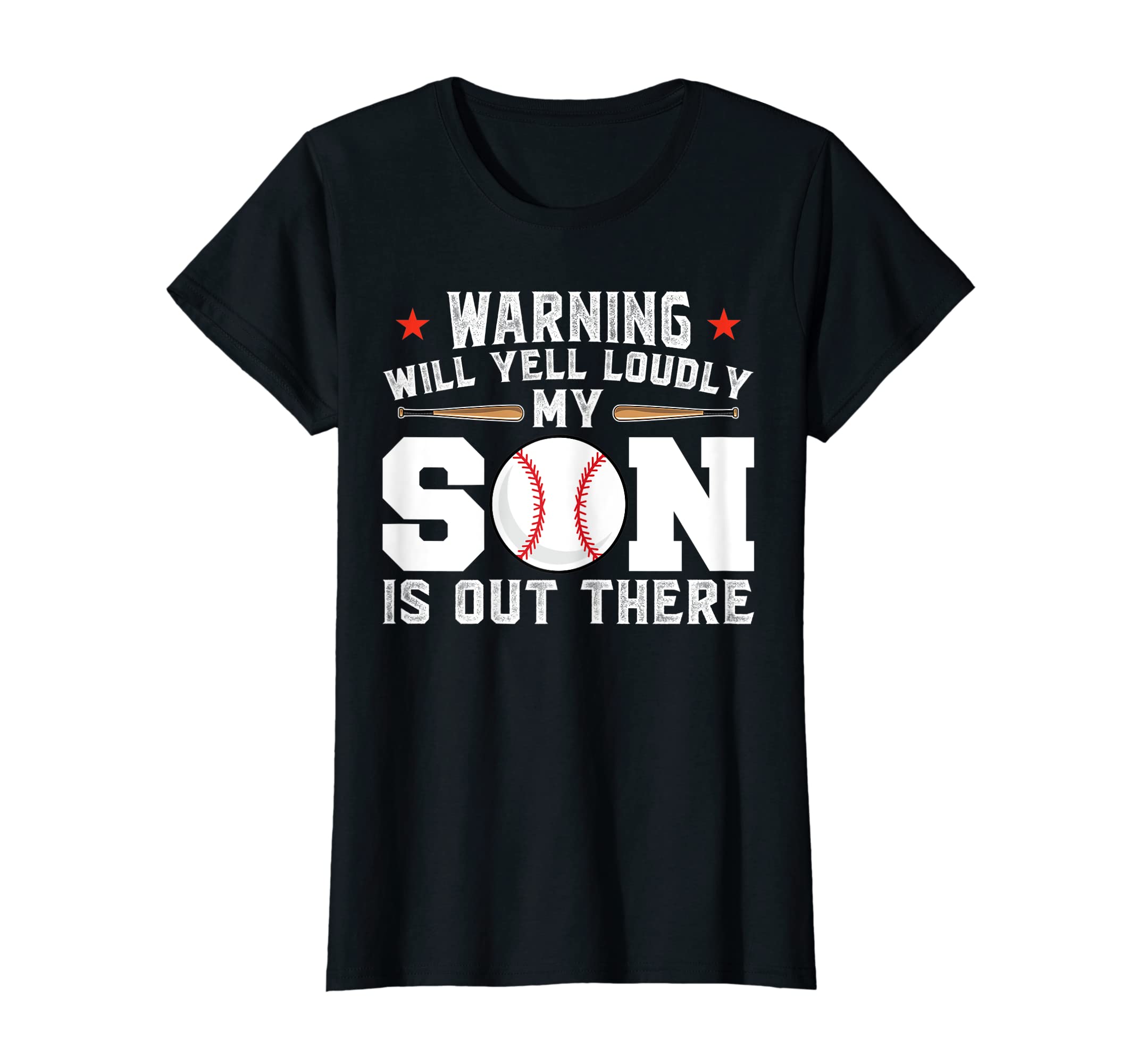 Womens Warning Will Yell Loudly My Son T-Shirt - Novelty Apparel Unisex - T-Shirt, Sweatshirt, Hoodie