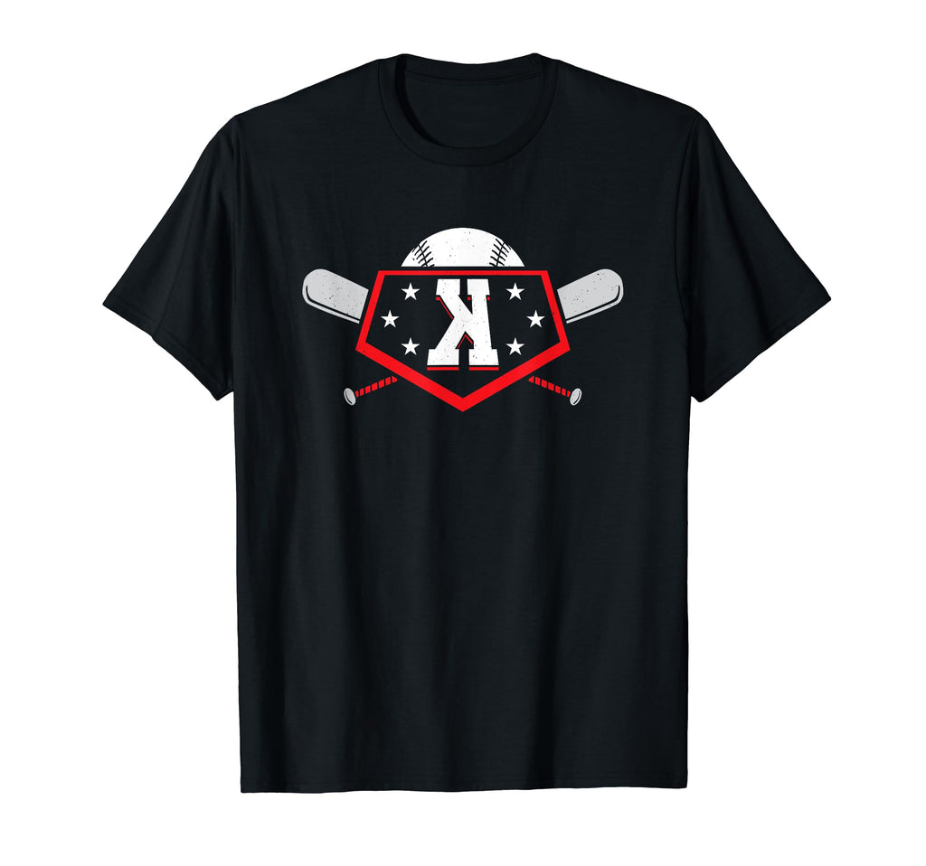 Baseball Strikeout Looking Backwards K T-Shirt - Trendy Graphic Unisex - T-Shirt, Sweatshirt, Hoodie