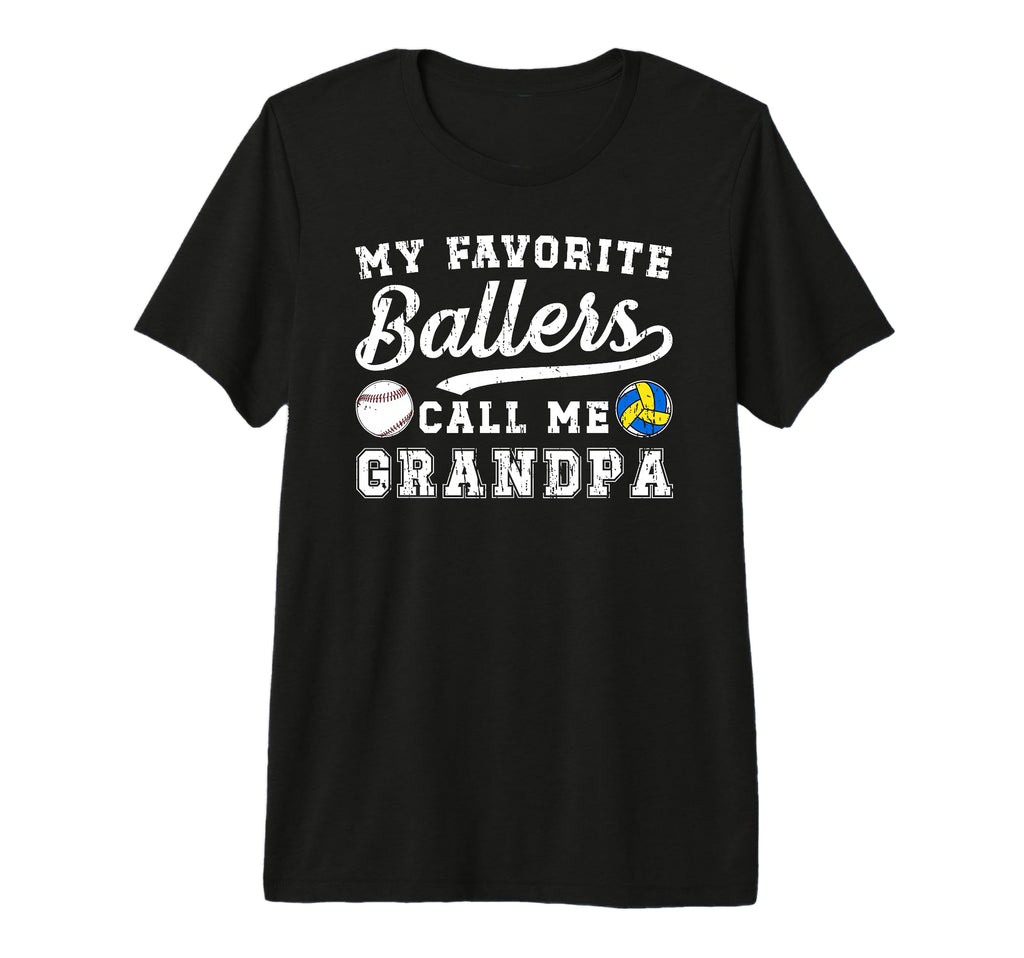 Mens Ballers Call Me Grandpa T-Shirt - Minimalist Print for Adults - T-Shirt, Sweatshirt, Hoodie