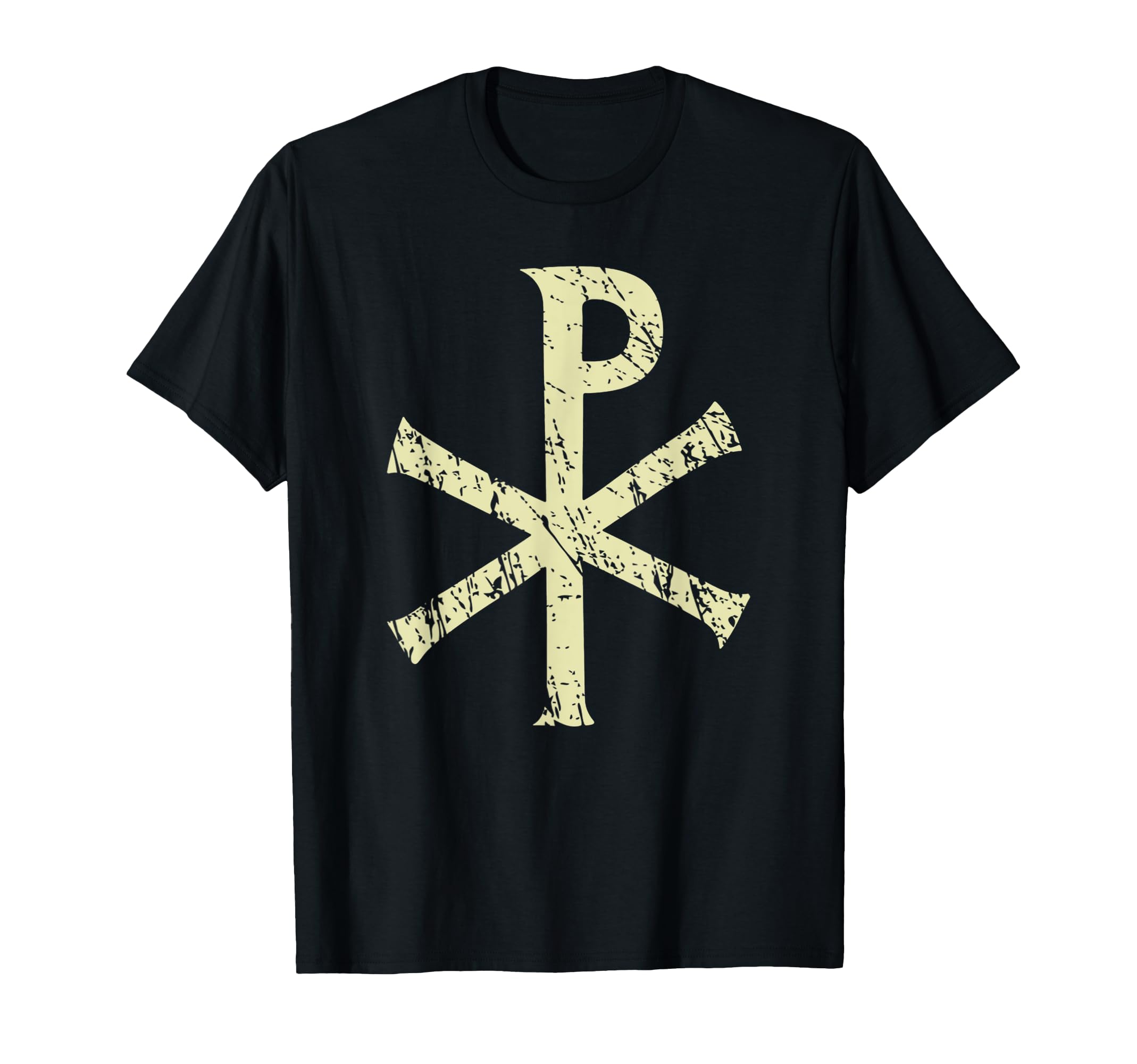 Chi Rho Distressed Christian Symbol T-Shirt - Unique Graphic Men Women - T-Shirt, Sweatshirt, Hoodie