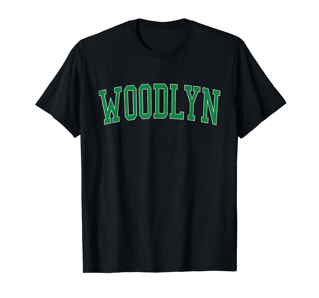 Woodlyn Pa Distressed Green Varsity T-Shirt - Unique Graphic Men Women - T-Shirt, Sweatshirt, Hoodie