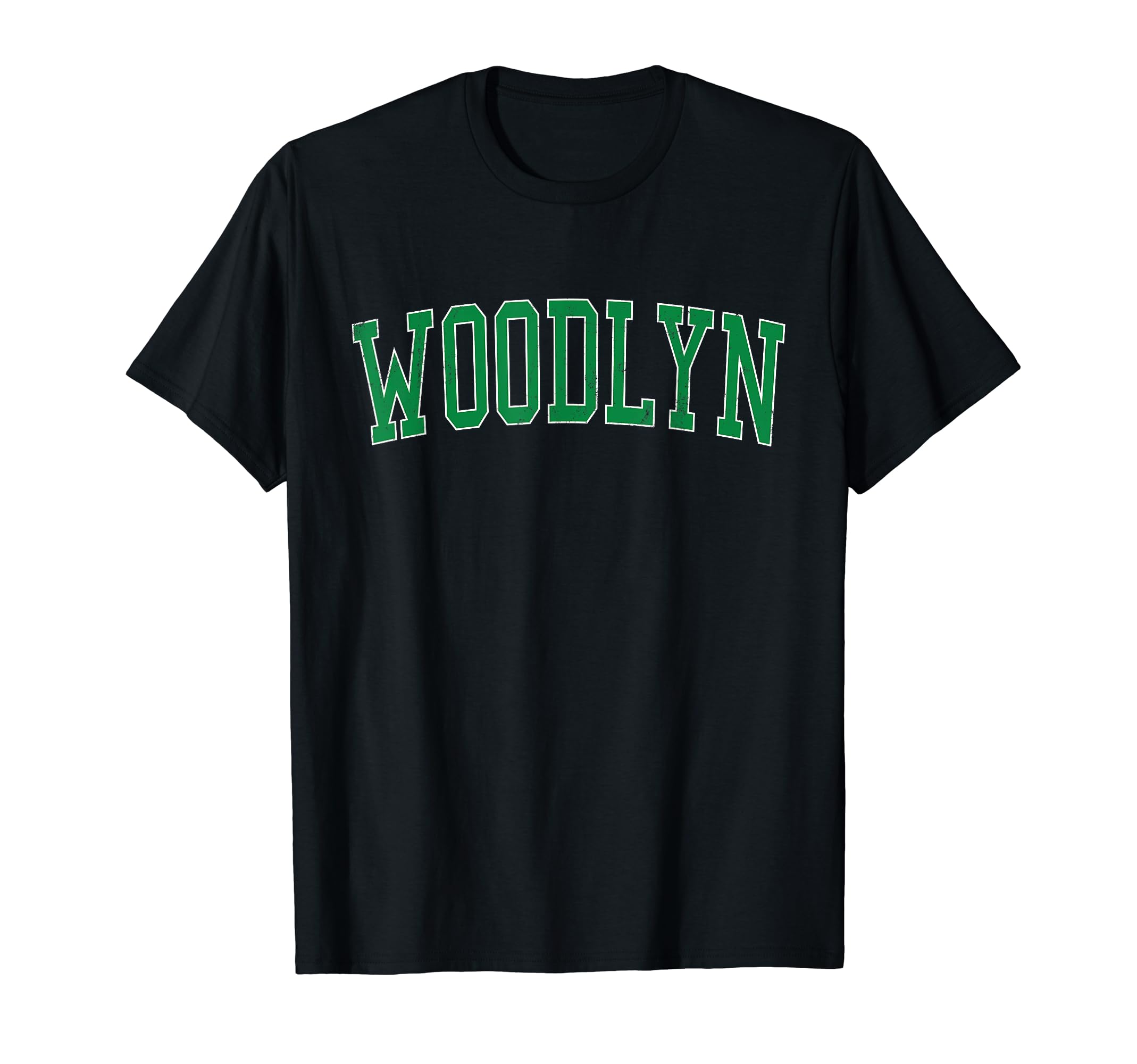 Woodlyn Pa Distressed Green Varsity T-Shirt - Unique Graphic Men Women - T-Shirt, Sweatshirt, Hoodie