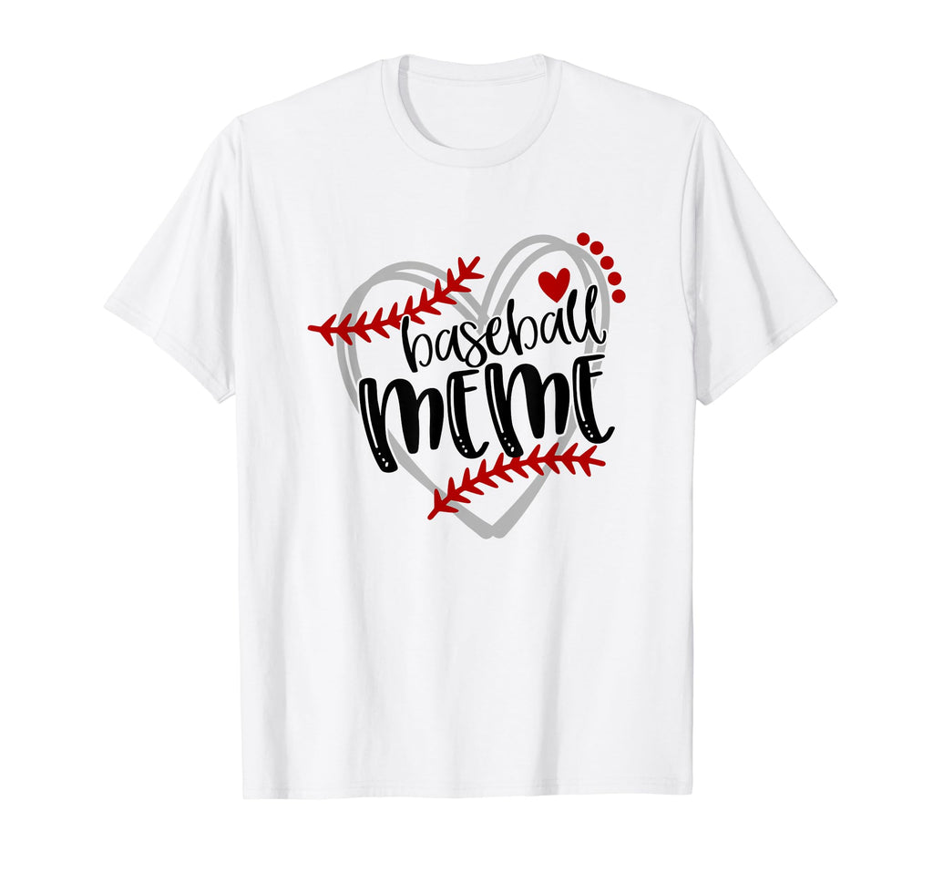 Baseball Heart Meme Grandma Trendy T-Shirt - Aesthetic Graphic Unisex - T-Shirt, Sweatshirt, Hoodie