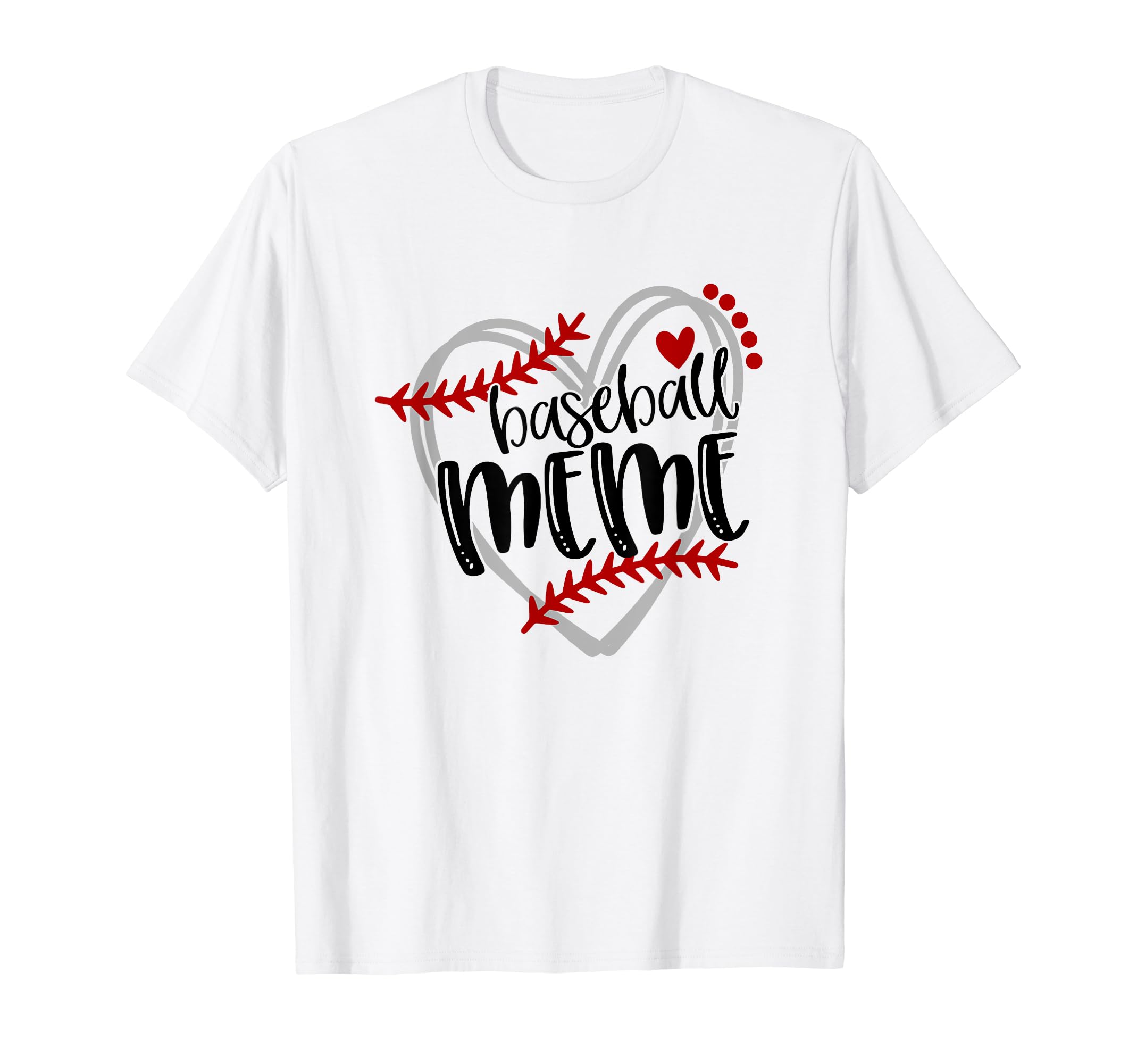 Baseball Heart Meme Grandma Trendy T-Shirt - Aesthetic Graphic Unisex - T-Shirt, Sweatshirt, Hoodie