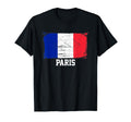 Paris Distressed French Flag T-Shirt - Streetwear Style Men Women - T-Shirt, Sweatshirt, Hoodie