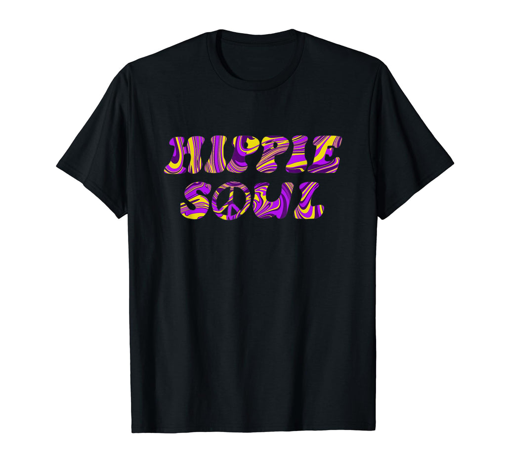 Hippie Soul Purple Tie Dye Free T-Shirt - Minimalist Print Men Women - T-Shirt, Sweatshirt, Hoodie