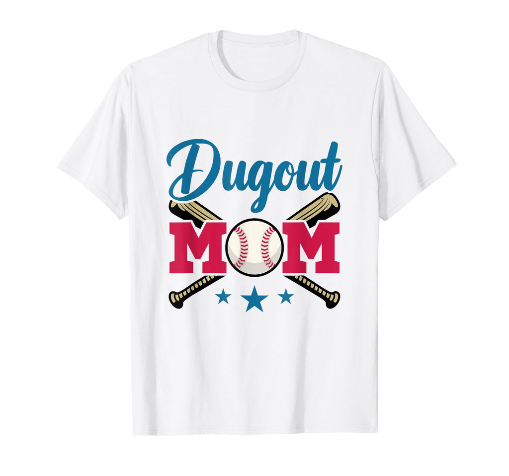 Dugout Mom Baseball Parent T Ball Ball T-Shirt - Aesthetic Graphic Unisex - T-Shirt, Sweatshirt, Hoodie