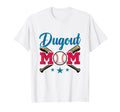Dugout Mom Baseball Parent T Ball Ball T-Shirt - Aesthetic Graphic Unisex - T-Shirt, Sweatshirt, Hoodie