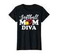Softball Mom Diva Funny Baseball T-Shirt - Novelty Apparel for Adults - T-Shirt, Sweatshirt, Hoodie