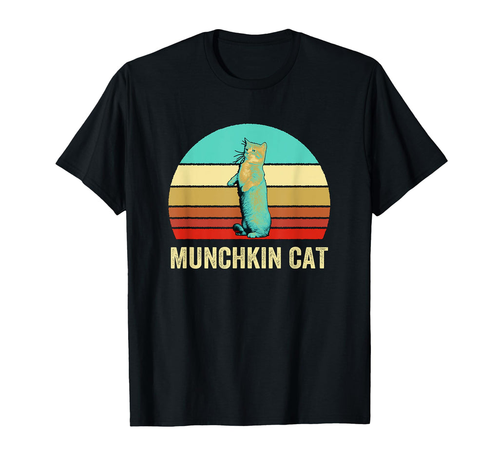 Sunset Munchkin Cat T-Shirt - Custom Art Print Unisex - T-Shirt, Sweatshirt, Hoodie
