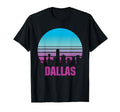 Dallas City 70S Disco Sunset T-Shirt - Aesthetic Graphic for Adults - T-Shirt, Sweatshirt, Hoodie