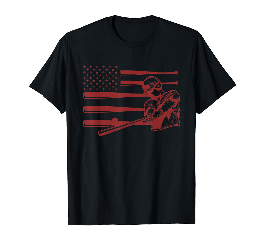 American Batter Baseball Player Bat T-Shirt - Aesthetic Graphic for Adults - T-Shirt, Sweatshirt, Hoodie