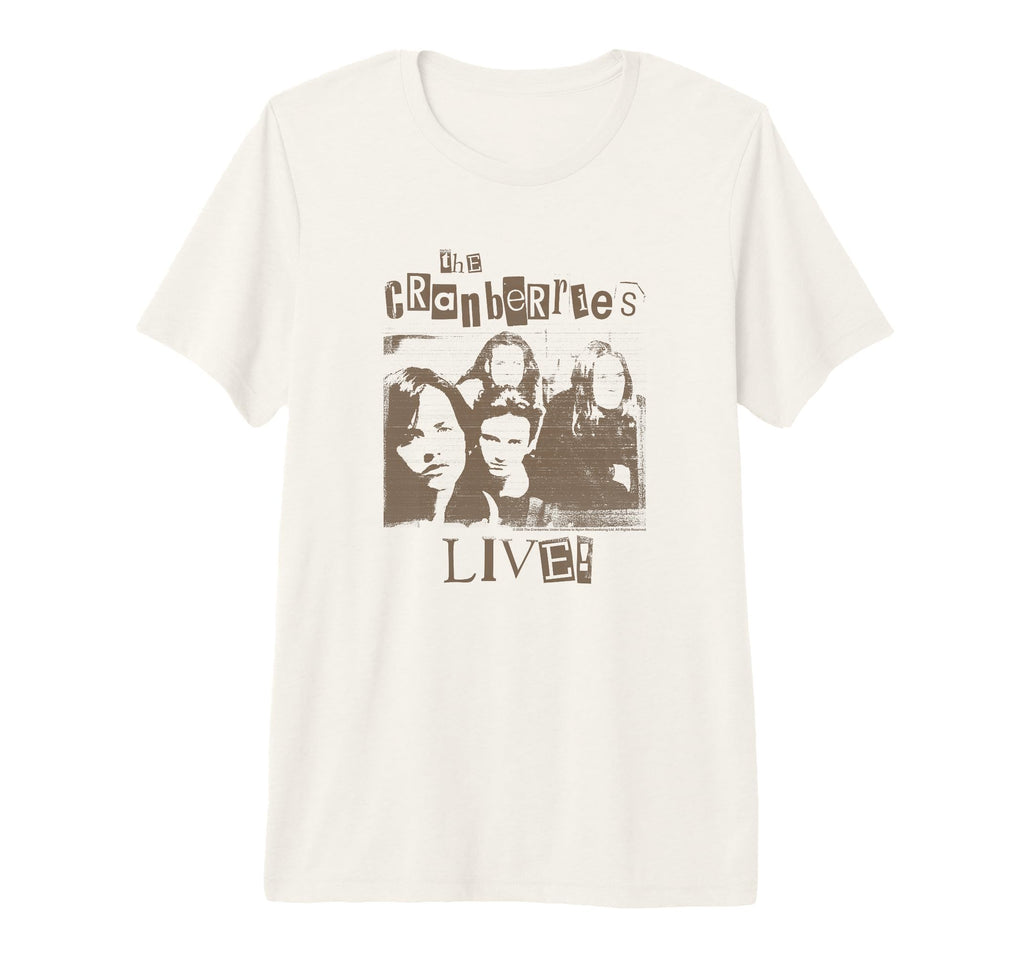 Cranberries Diy Concert Flyer Distressed T-Shirt - Graphic Print Unisex - T-Shirt, Sweatshirt, Hoodie