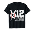 12 Years Being Awesome Baseball 12Th T-Shirt - Unique Graphic for Adults - T-Shirt, Sweatshirt, Hoodie