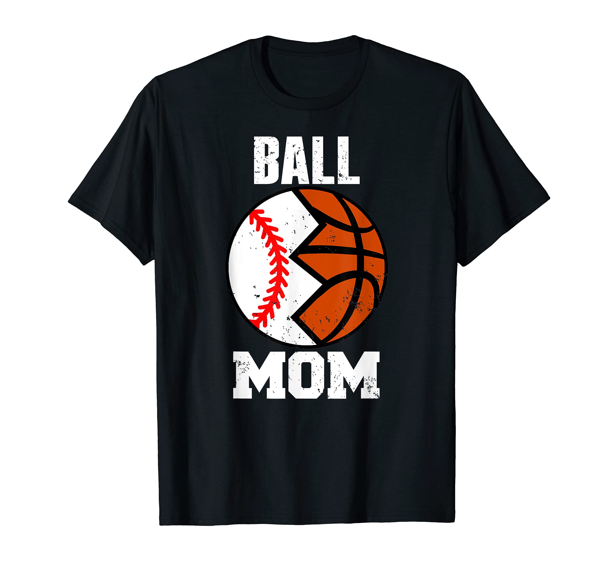 Ball Mom Funny Baseball Basketball T-Shirt - Fun Novelty Design Men Women - T-Shirt, Sweatshirt, Hoodie