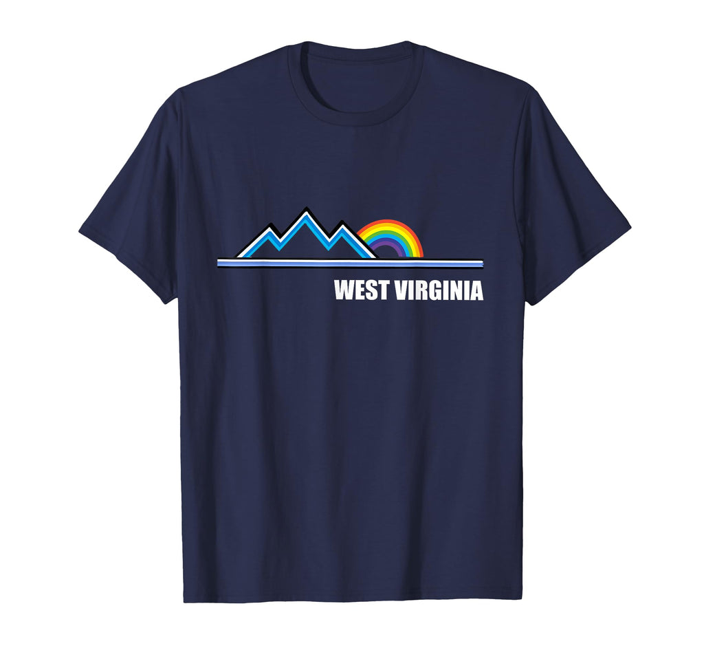 West Virginia Rainbow Mountains T-Shirt - Graphic Print for Adults - T-Shirt, Sweatshirt, Hoodie