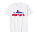 Buffalo Baseball Minimalist T-Shirt - Fun Novelty Design Men Women - T-Shirt, Sweatshirt, Hoodie