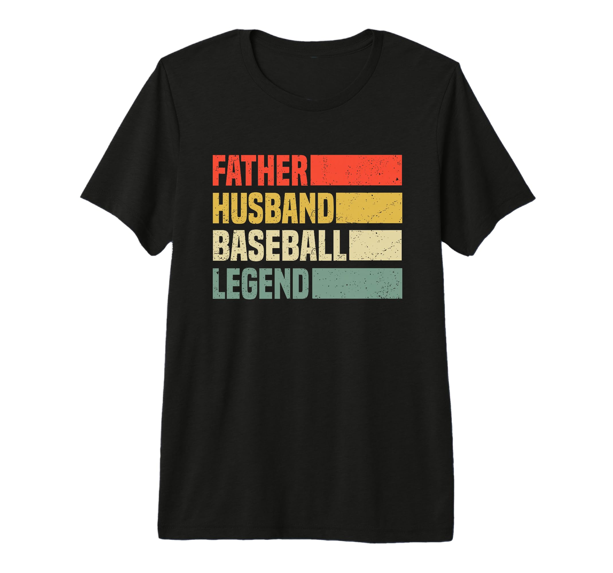 Mens Father Husband Baseball Legend T-Shirt - Custom Art Print Unisex - T-Shirt, Sweatshirt, Hoodie