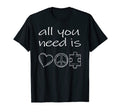 All You Need Is Love Peace And Puzzle T-Shirt - Fun Novelty Design Unisex - T-Shirt, Sweatshirt, Hoodie