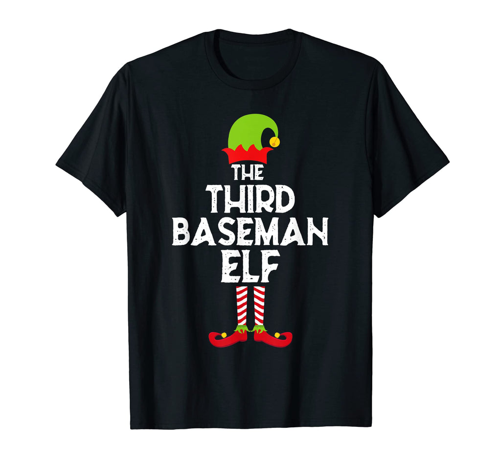 Third Baseman Elf Baseball Matching T-Shirt - Aesthetic Graphic for Adults - T-Shirt, Sweatshirt, Hoodie