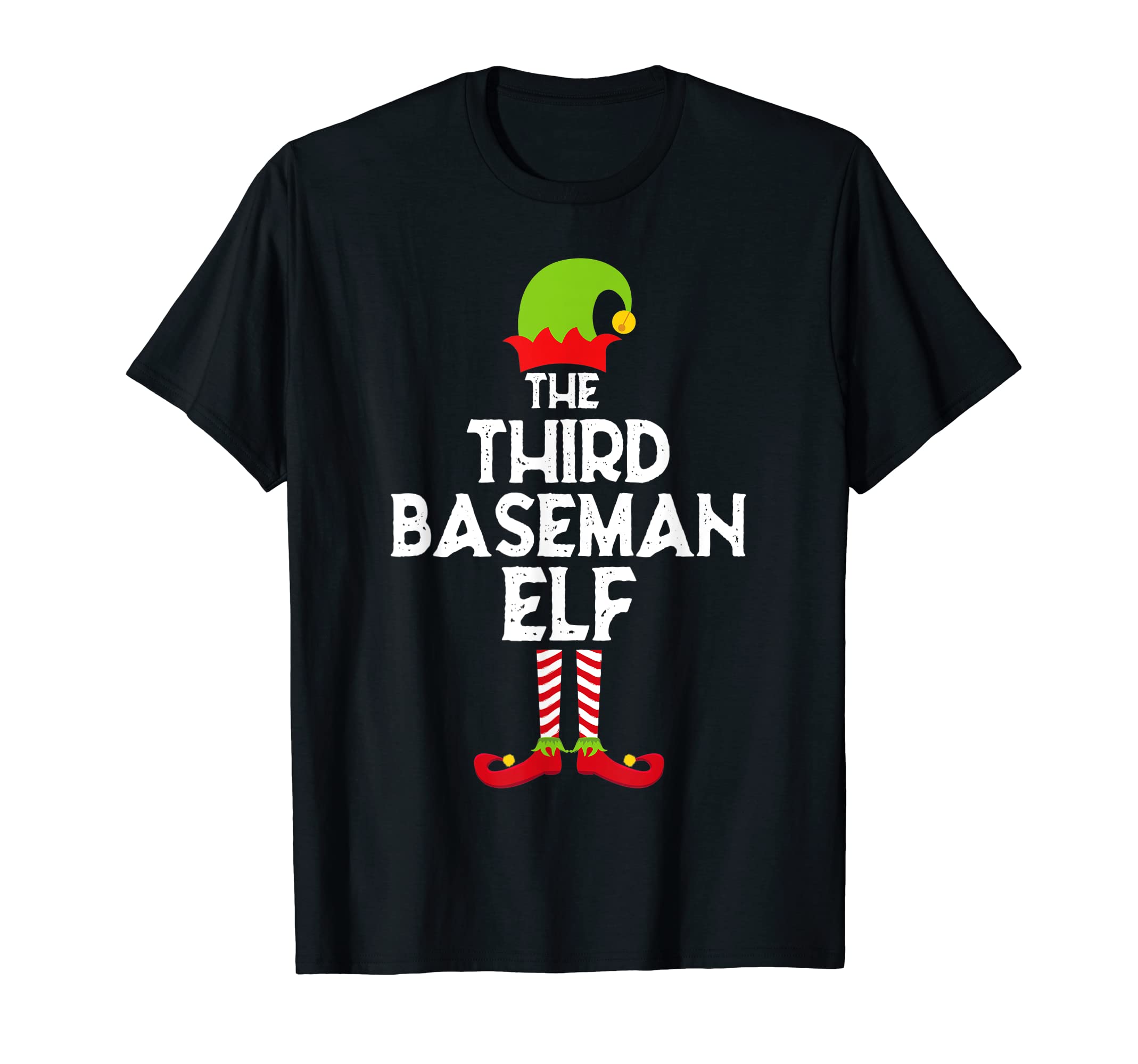 Third Baseman Elf Baseball Matching T-Shirt - Aesthetic Graphic for Adults - T-Shirt, Sweatshirt, Hoodie