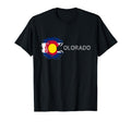 Colorado State Flag Distressed Gifts T-Shirt - Custom Art Print Men Women - T-Shirt, Sweatshirt, Hoodie