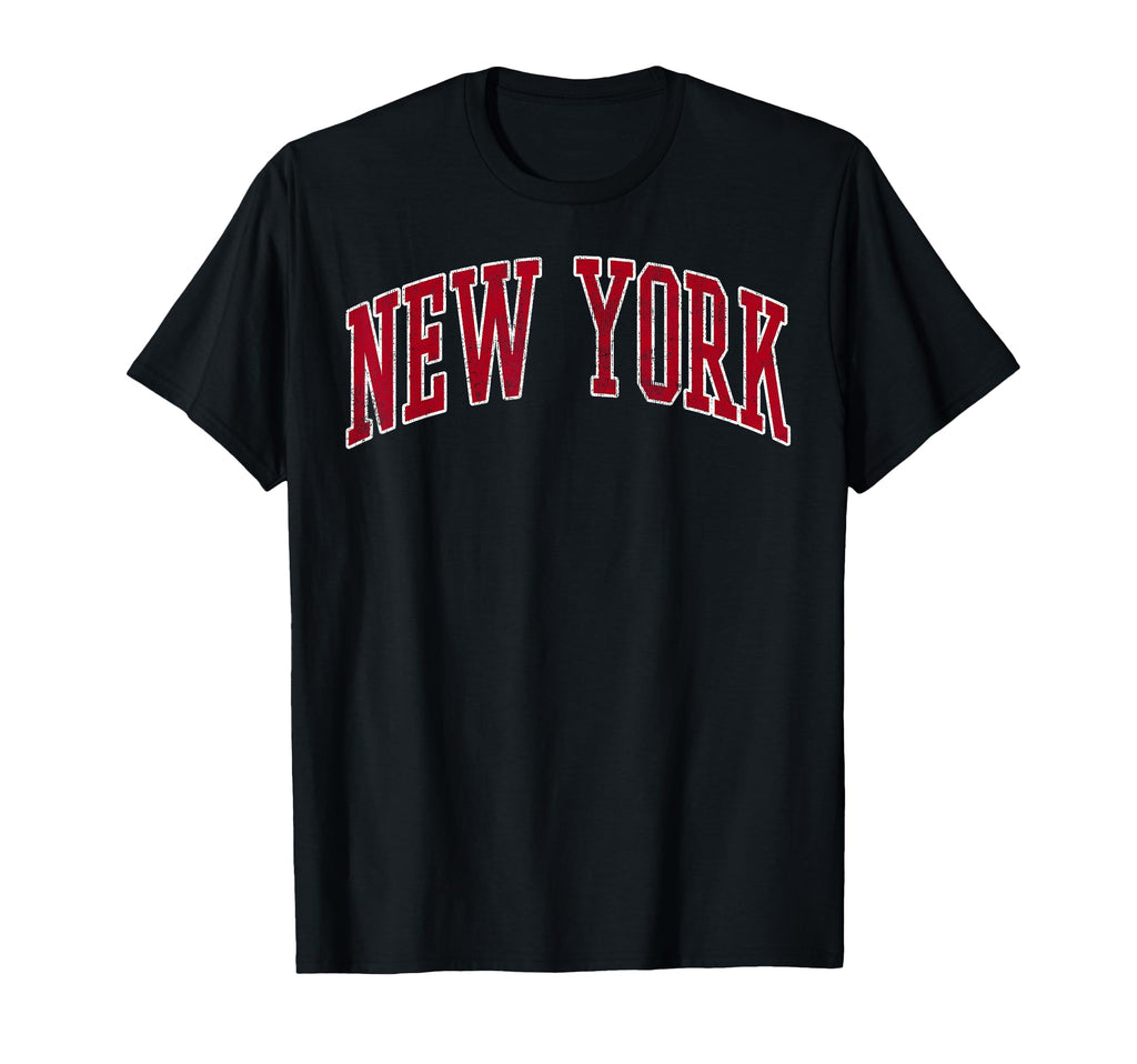 New York Preppy Varsity Sports Red T-Shirt - Novelty Apparel for Adults - T-Shirt, Sweatshirt, Hoodie