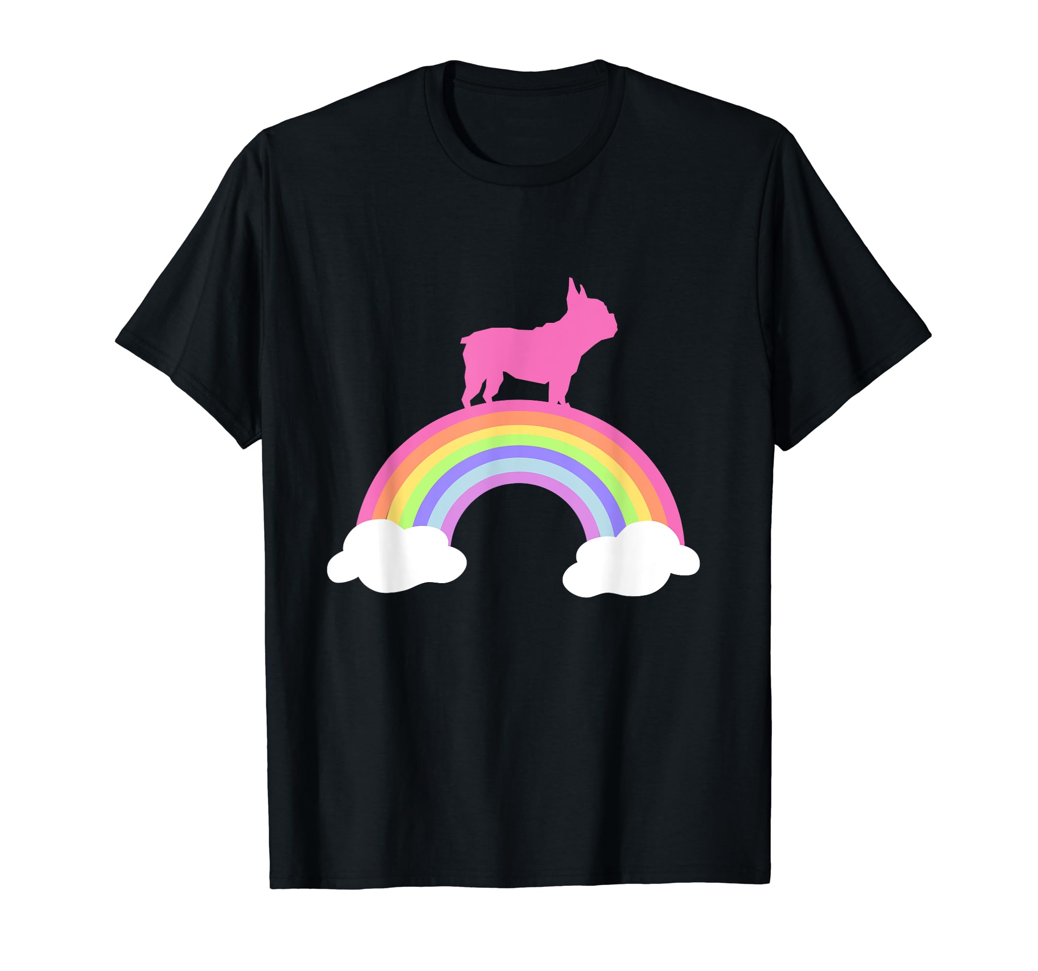 French Bulldog Rainbow T-Shirt - Graphic Print for Adults - T-Shirt, Sweatshirt, Hoodie