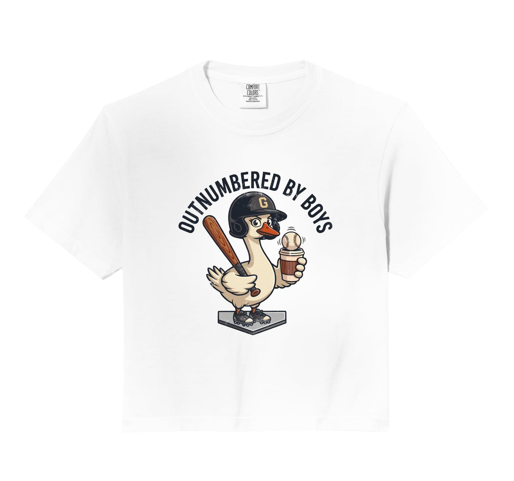 Outnumbered Mom Baseball Mom Goose Family Hoodie - Trendy Graphic Unisex - T-Shirt, Sweatshirt, Hoodie