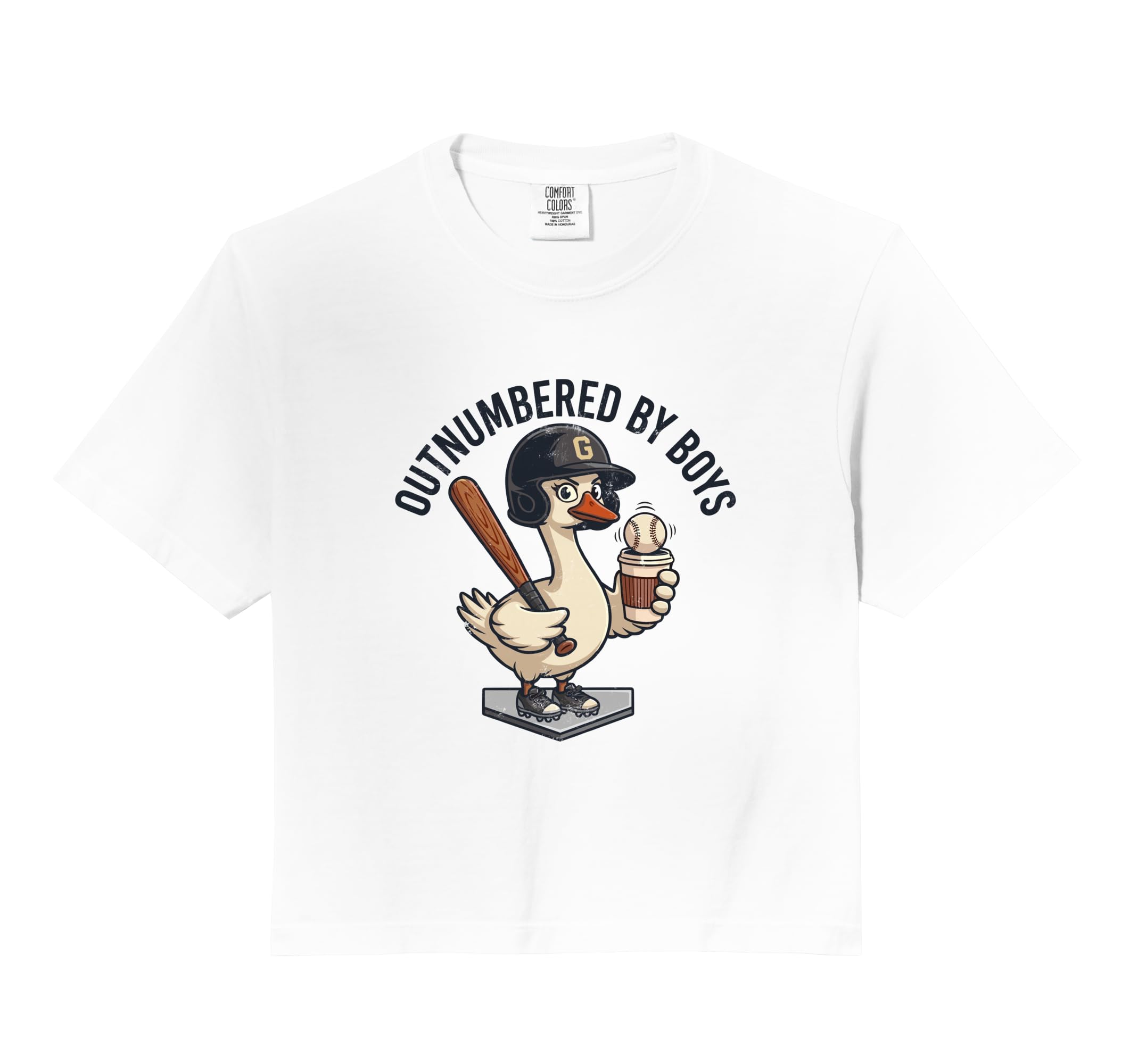 Outnumbered Mom Baseball Mom Goose Family Hoodie - Trendy Graphic Unisex - T-Shirt, Sweatshirt, Hoodie