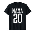 Number 20 Mama Biggest Fan Spirit Wear T-Shirt - Unique Graphic Unisex - T-Shirt, Sweatshirt, Hoodie