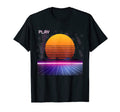 80S Sunset Neon 1980S Eighties Lover T-Shirt - Minimalist Print for Adults - T-Shirt, Sweatshirt, Hoodie