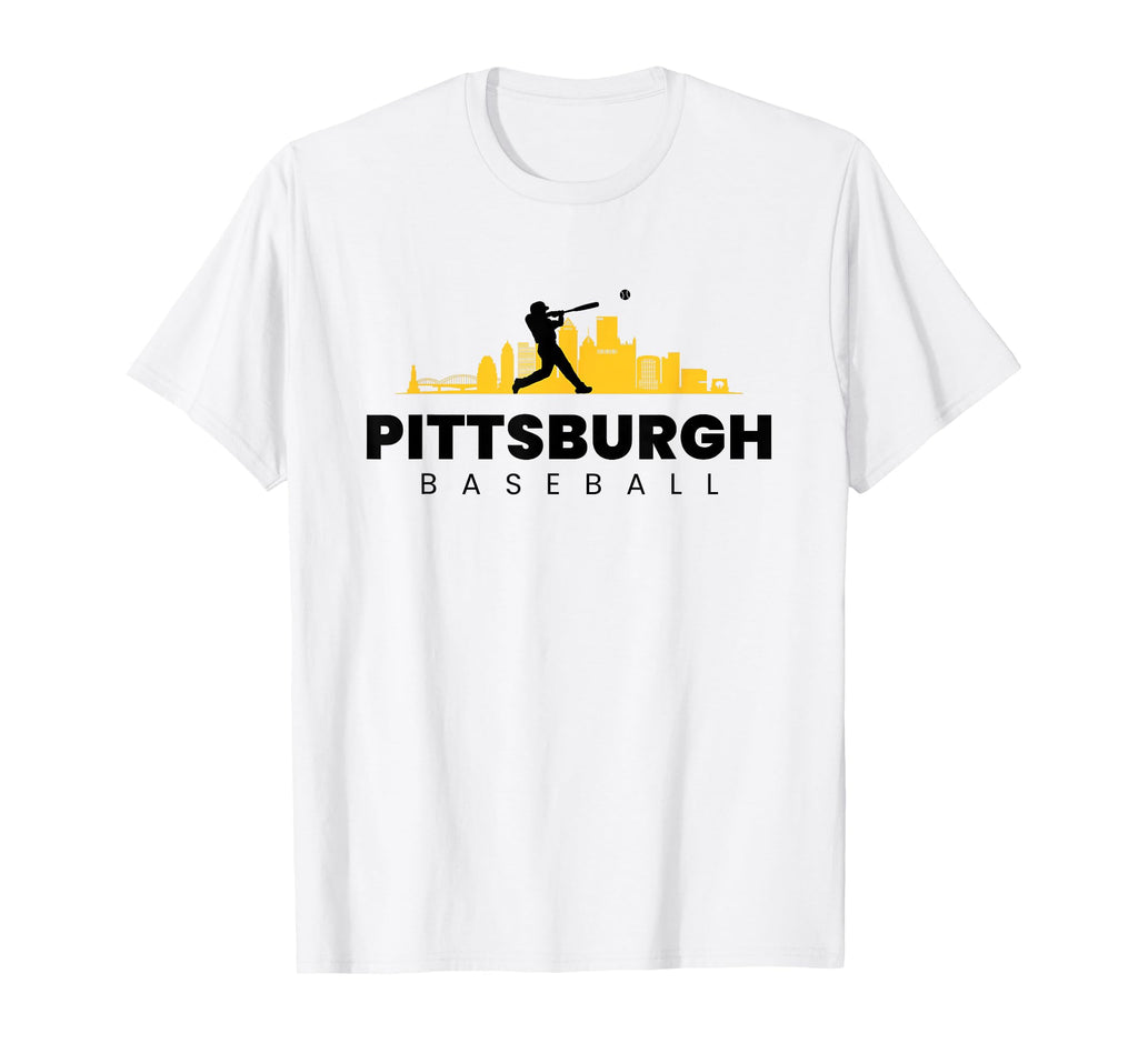 Pittsburgh Baseball Minimalist T-Shirt - Aesthetic Graphic for Adults - T-Shirt, Sweatshirt, Hoodie