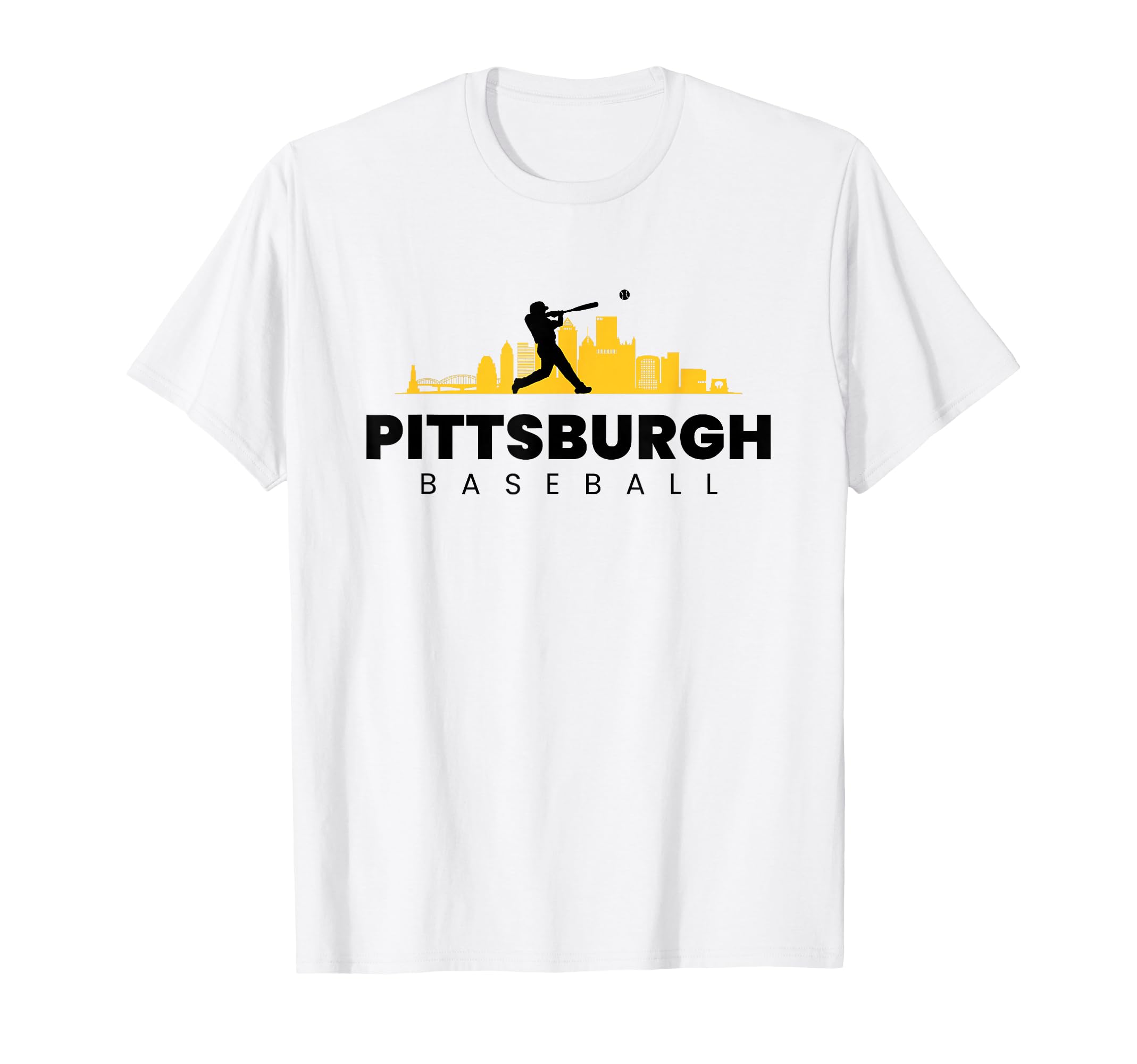 Pittsburgh Baseball Minimalist T-Shirt - Aesthetic Graphic for Adults - T-Shirt, Sweatshirt, Hoodie