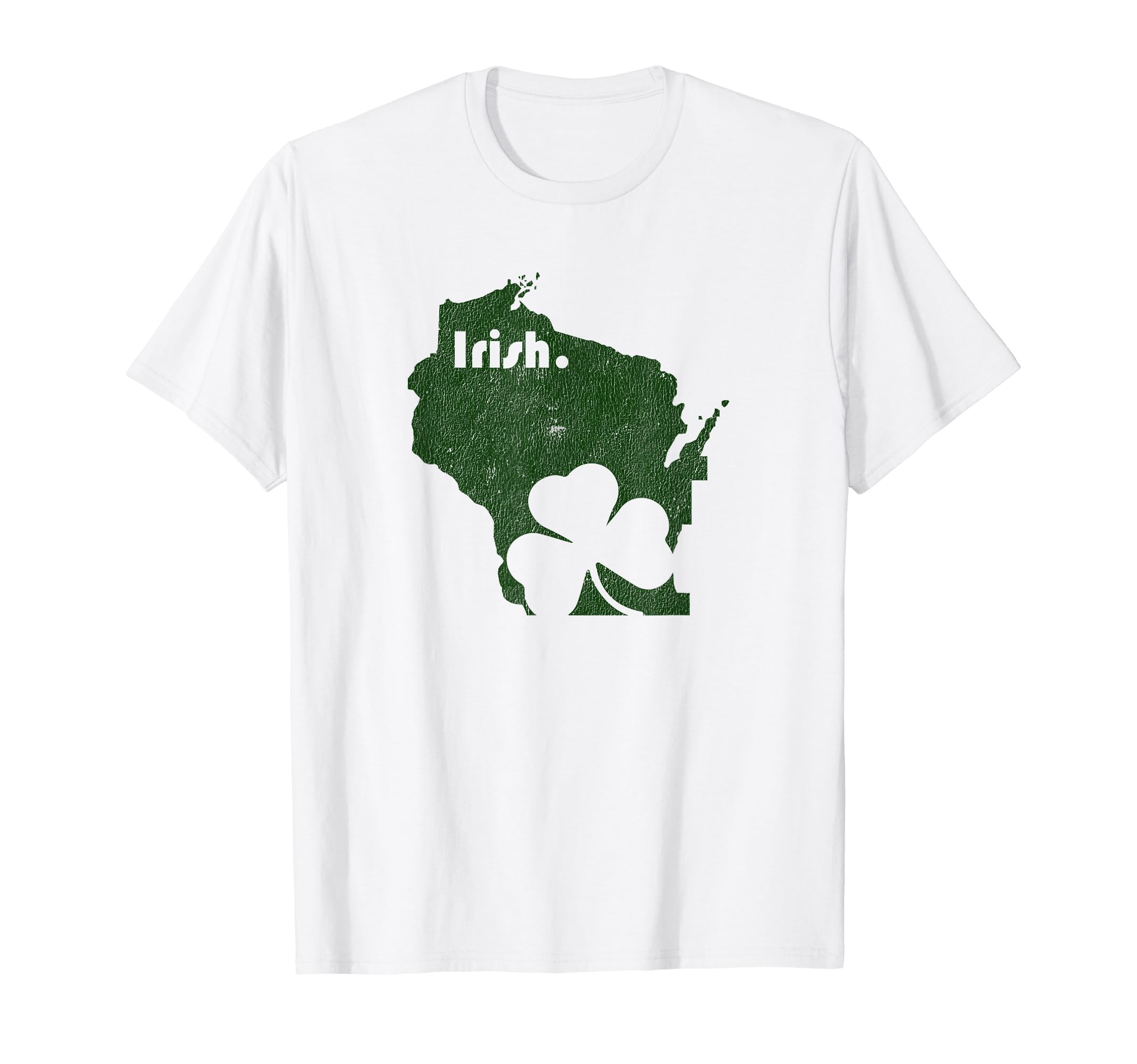 Wisconsin St Patricks Day Distressed T-Shirt - Trendy Graphic Unisex - T-Shirt, Sweatshirt, Hoodie