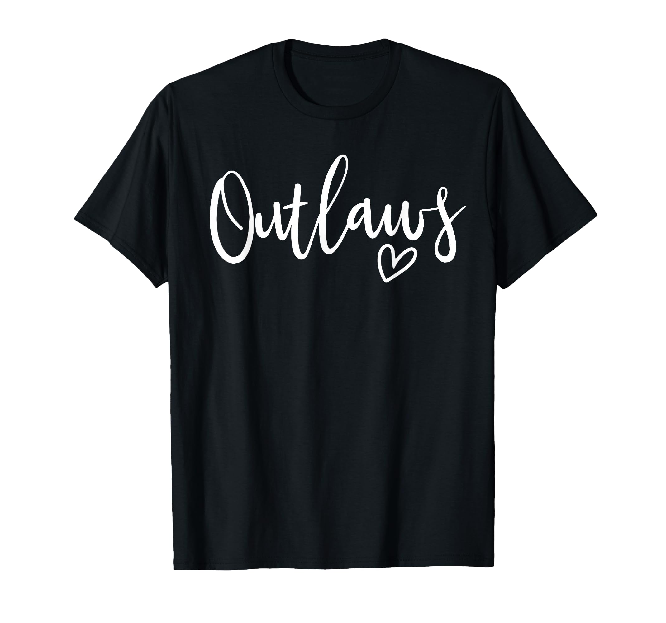 Outlaws High School Mascot T-Shirt - Casual Everyday Wear for Adults - T-Shirt, Sweatshirt, Hoodie