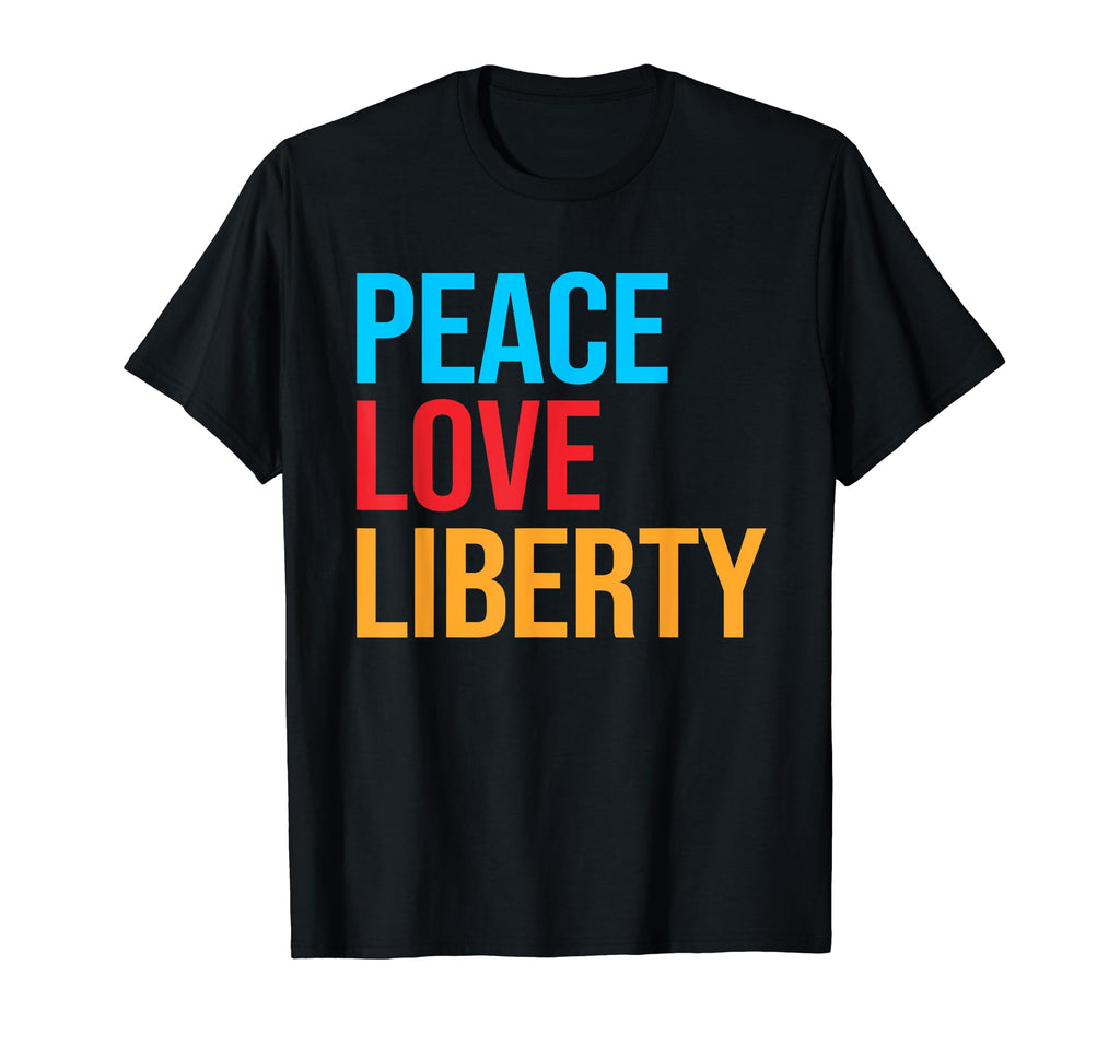Peace Love Liberty T-Shirt - Aesthetic Graphic for Adults - T-Shirt, Sweatshirt, Hoodie