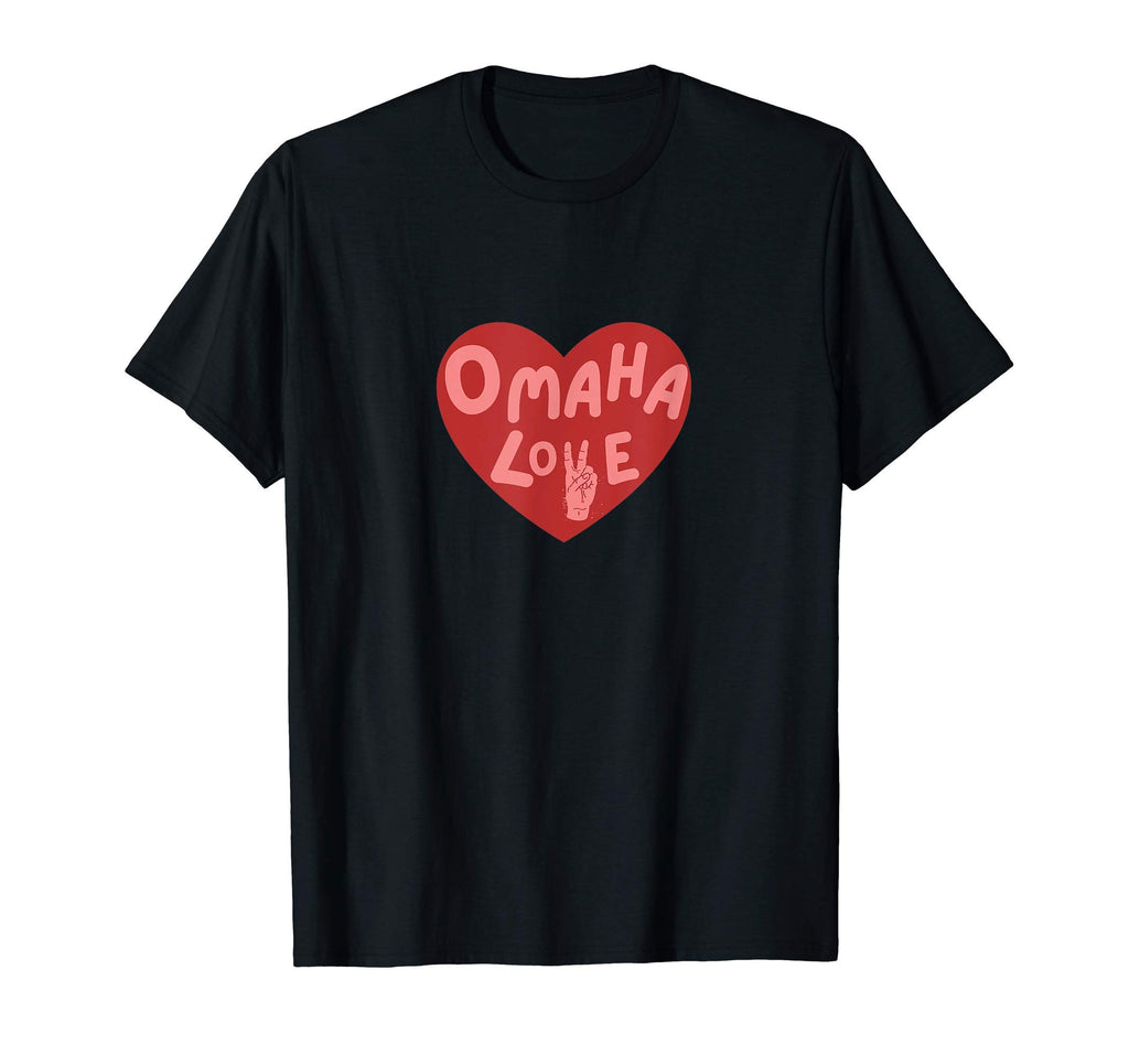 Omaha Love Omaha Love Heart Peace T-Shirt - Trendy Graphic Men Women - T-Shirt, Sweatshirt, Hoodie