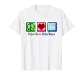 Polar Bear Peace Love Polar Bears T-Shirt - Aesthetic Graphic for Adults - T-Shirt, Sweatshirt, Hoodie
