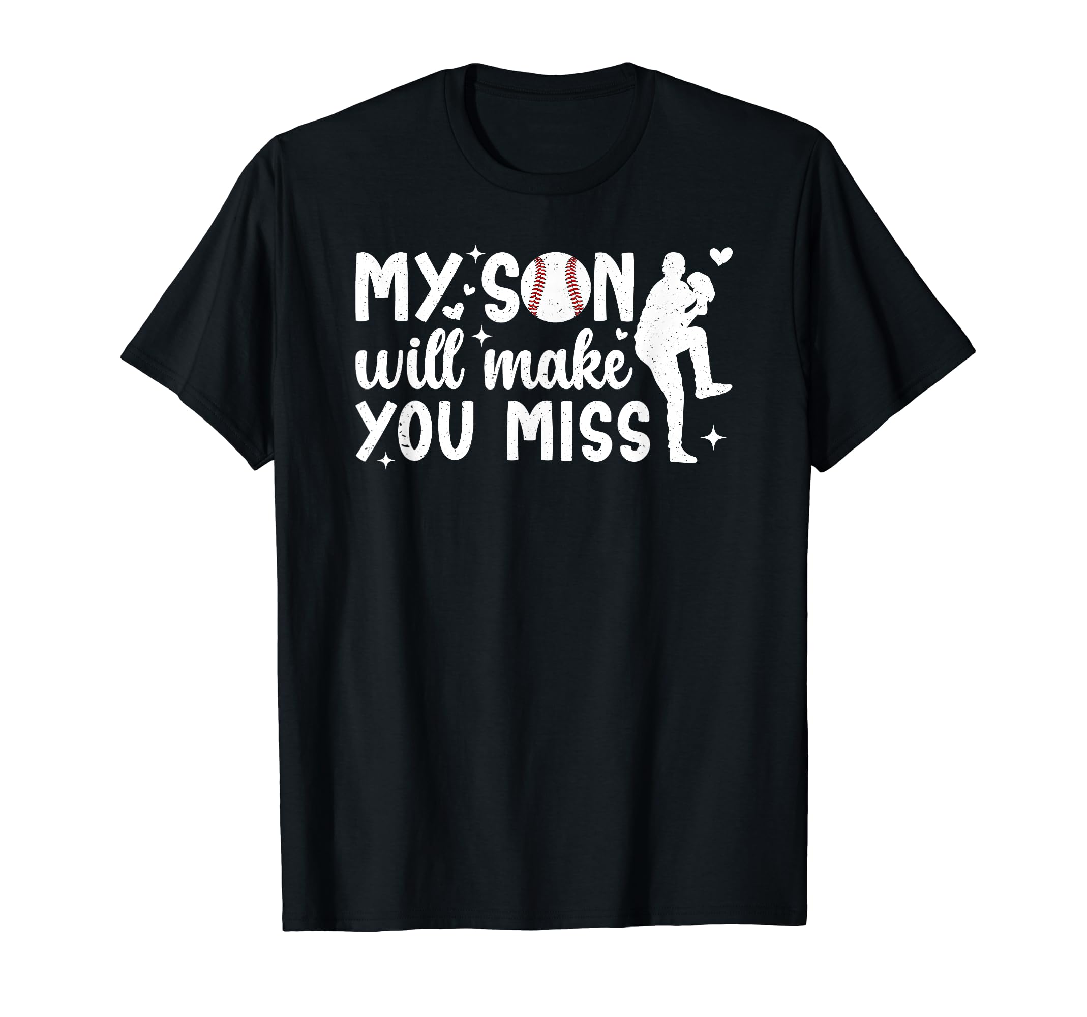 My Son Baseball Pitcher Mom Baseball T-Shirt - Minimalist Print Unisex - T-Shirt, Sweatshirt, Hoodie