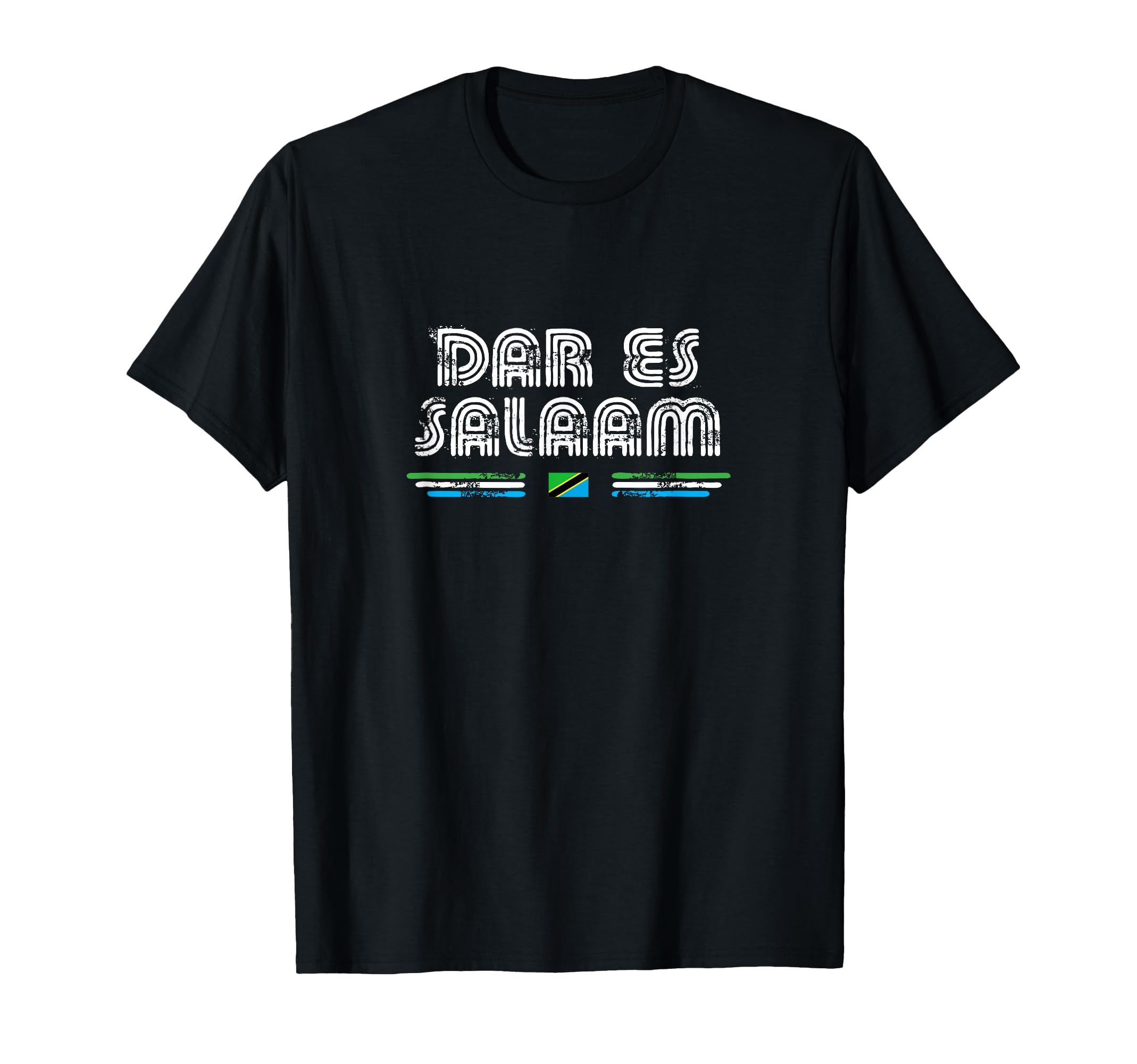 Dar Es Salaam Tanzania 70S 80S Type T-Shirt - Unique Graphic Men Women - T-Shirt, Sweatshirt, Hoodie