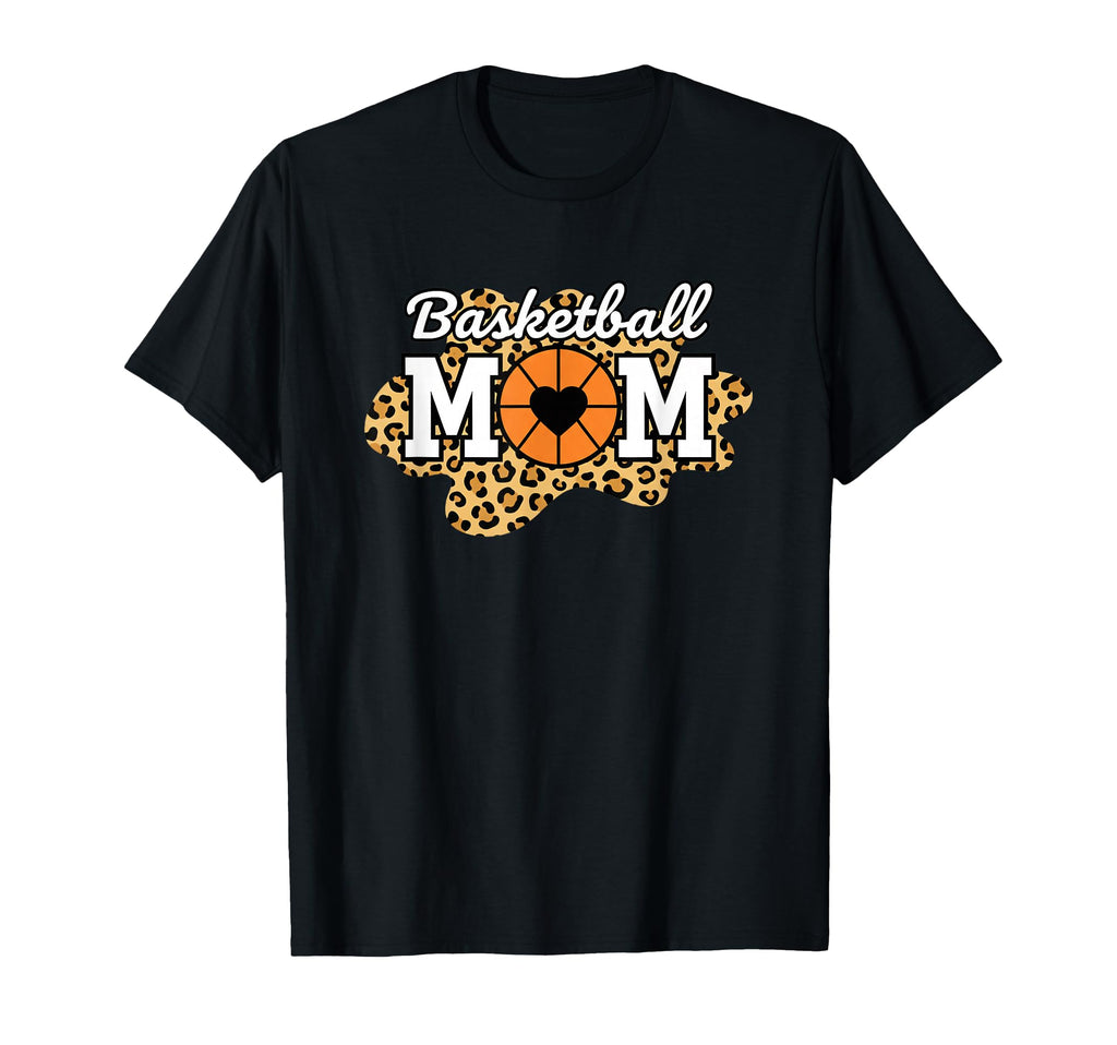 Basketball Mom Leopard Basketball Mom T-Shirt - Novelty Apparel Men Women - T-Shirt, Sweatshirt, Hoodie