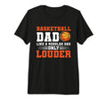 Fathers Day Basketball Dad Game Day Tri T-Shirt - Minimalist Print Unisex - T-Shirt, Sweatshirt, Hoodie