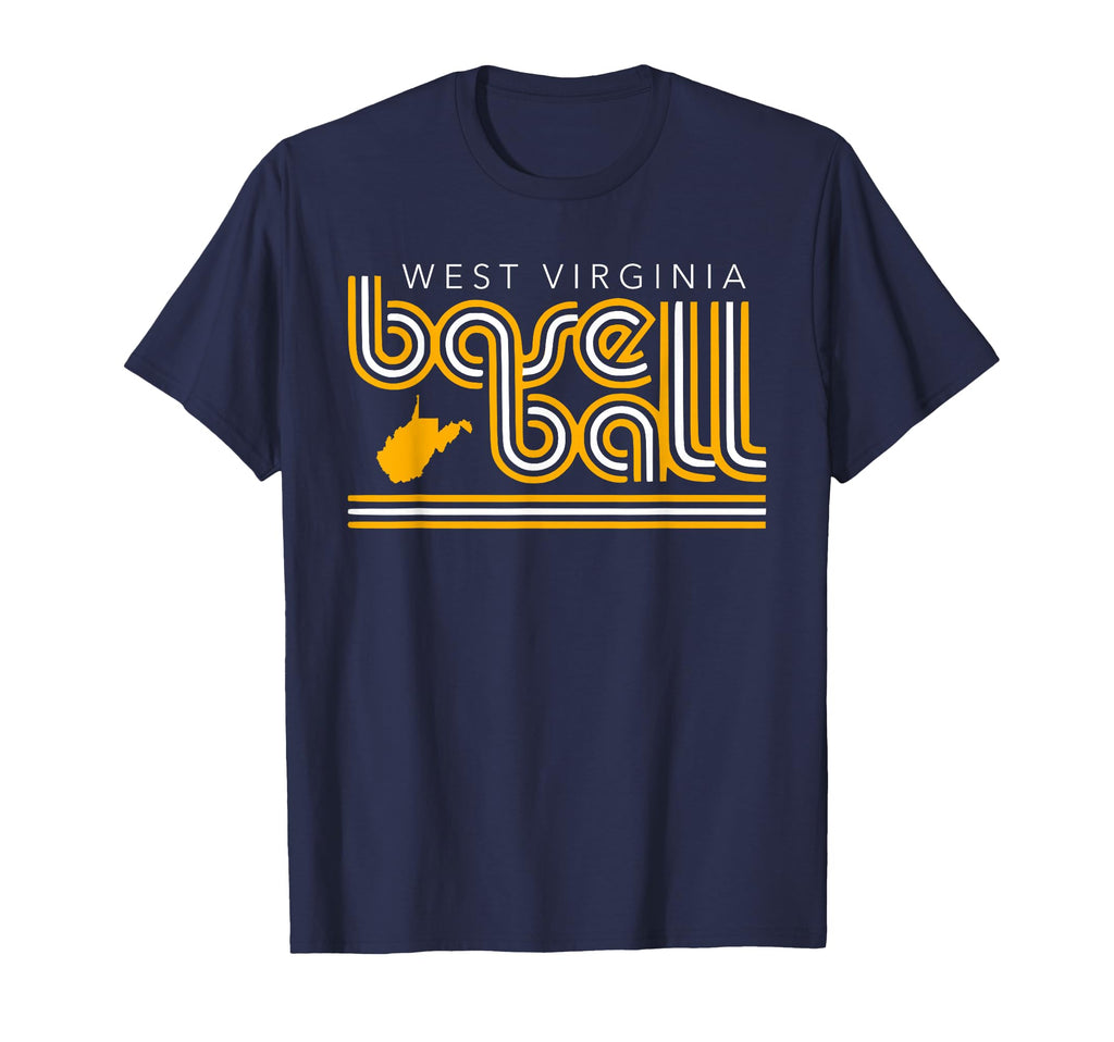 Font West Virginia Baseball Player Wv T-Shirt - Custom Art Print Unisex - T-Shirt, Sweatshirt, Hoodie