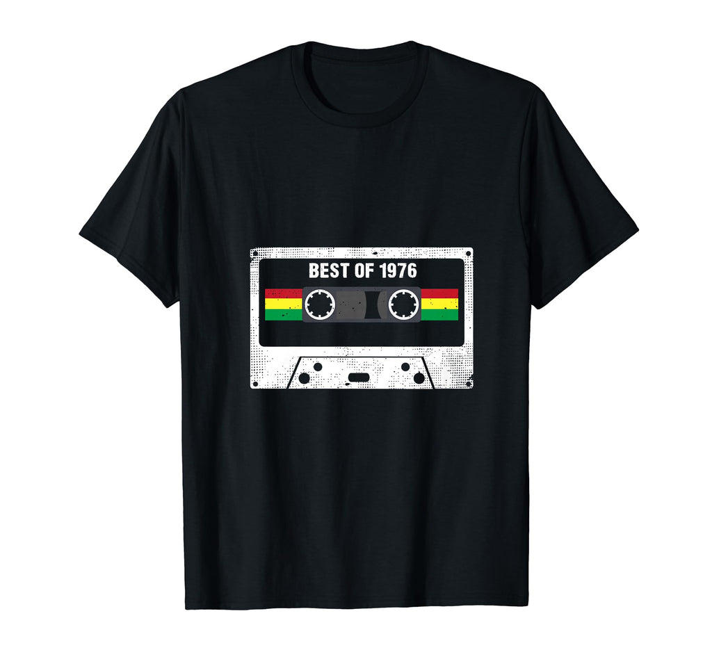 Birthday Gift Best 1976 Cassette Tape T-Shirt - Unique Graphic Men Women - T-Shirt, Sweatshirt, Hoodie
