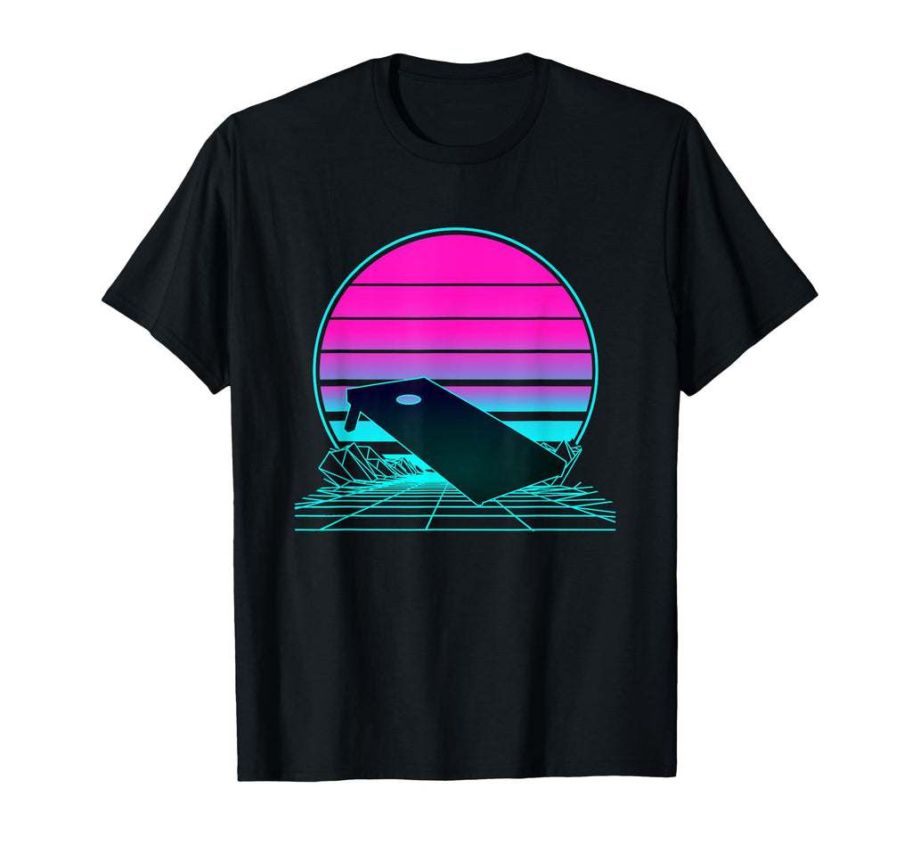 Sunset Cornhole T-Shirt - Fun Novelty Design Men Women - T-Shirt, Sweatshirt, Hoodie