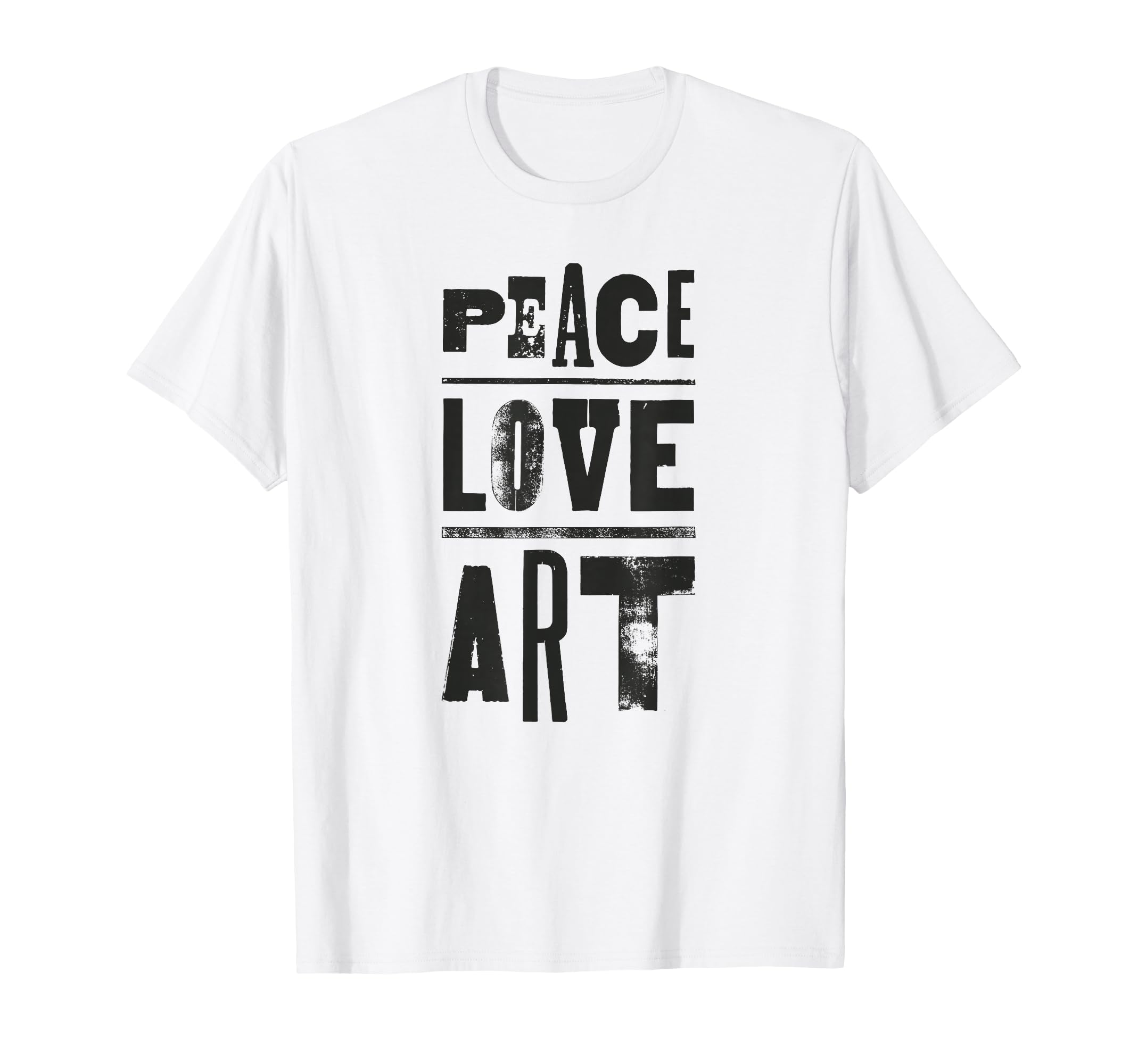 Inspirational Artist Peace Love Art T-Shirt - Custom Art Print Men Women - T-Shirt, Sweatshirt, Hoodie